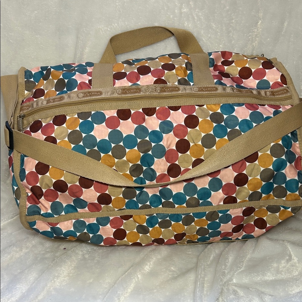 Lesportsac Multicolor Polka Dot Travel Bag